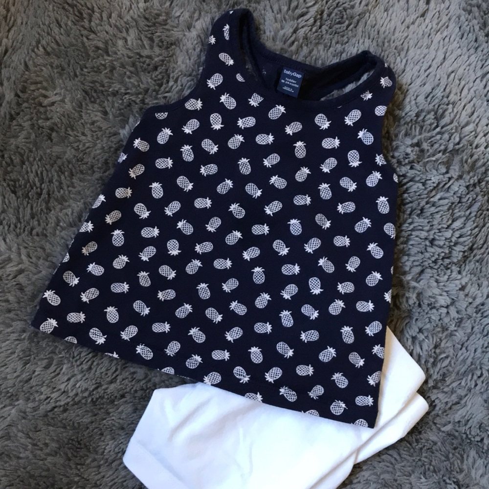 BabyGap pineapple print tank top
